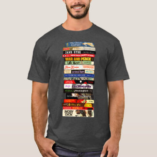 Klassischer Literaturbuchstapel T-Shirt