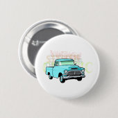 Klassischer LKW im blauen, sehr alten Button (Vorne & Hinten)