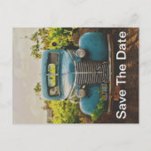 Klassischer LKW Save the Date Ankündigungspostkarte (Vorderseite)