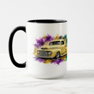 Klassischer LKW-Wasserfarben-Kaffeebecher Tasse