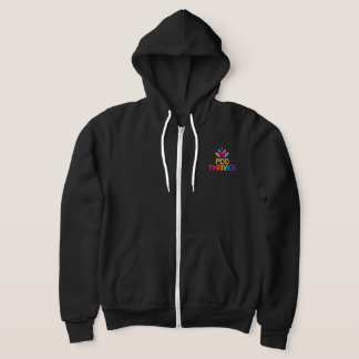 Klassischer Logo-Reißverschluss-Pullover Hoodie
