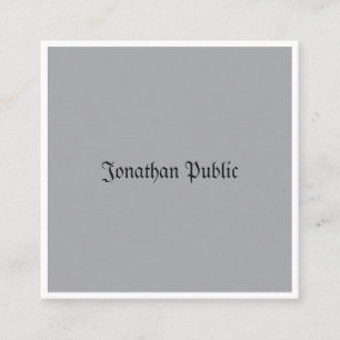 Klassischer Look Beruflich Minimalistisch Nostalgi Quadratische Visitenkarte
