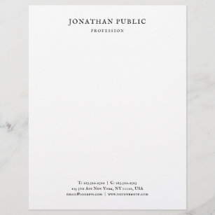 Klassischer Look Elegante Minimalistische Designvo Briefbogen