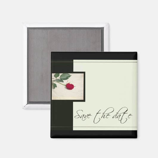 Klassischer Look Speichern des Datumsfensters Magnet (Vorderseite/Rückseite)