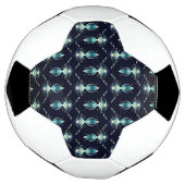 Klassischer Look von blauen Edelsteinen mit glühen Fußball (Gedreht)