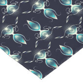 Klassischer Look von blauen Edelsteinen mit glühen Großer Tischläufer (Ecke)