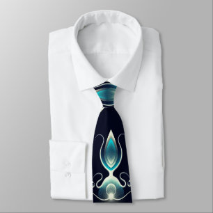 Klassischer Look von blauen Edelsteinen mit glühen Krawatte