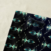 Klassischer Look von blauen Edelsteinen mit glühen Strandtuch (Beispiel)