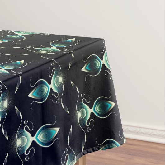 Klassischer Look von blauen Edelsteinen mit glühen Tischdecke (Beispiel)