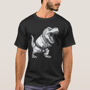 Klassischer lustiger Karate T-Rex Taekwondo T-Rex T-Shirt