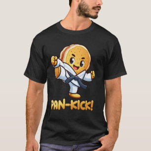 Klassischer lustiger Pfannkuchen Pfanne Karate Tae T-Shirt