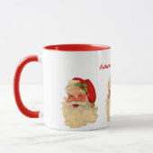 Klassischer lustiger Weihnachtsmann stellen Tasse (Links)