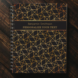 Klassischer Luxus Abstrakt Black Gold Beruflich Planer