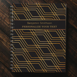 Klassischer Luxus Abstrakt Black Gold Beruflich Planer