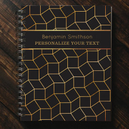 Klassischer Luxus Abstrakt Black Gold Beruflich Planer