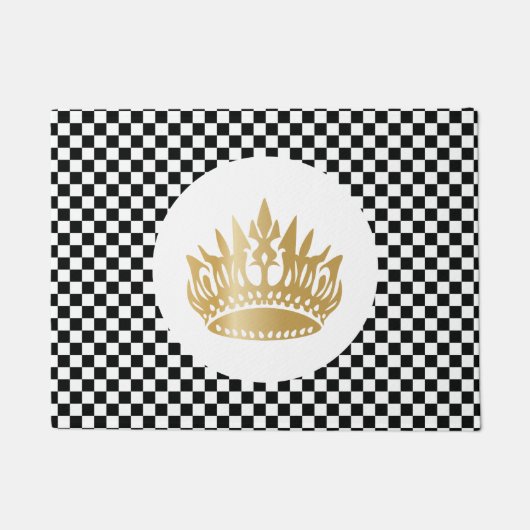 Klassischer Luxus königlichen eleganten Muster Fußmatte (Vorderseite)