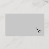 Klassischer Männerhaar Visitenkarte (Rückseite)