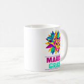 Klassischer Mardi-Gras-Masken-Becher Kaffeetasse (VorderseiteRechts)