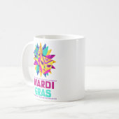 Klassischer Mardi-Gras-Masken-Becher Kaffeetasse (Vorderseite Links)
