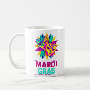 Klassischer Mardi-Gras-Masken-Becher Kaffeetasse