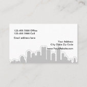 Klassischer Marmorboden Visitenkarte (Rückseite)