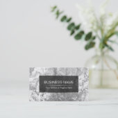 Klassischer Marmorhintergrund-modernes elegantes Visitenkarte (Stehend Vorderseite)