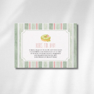 Klassischer Matcha-Donut für Baby-Mädchen-Bücher f Begleitkarte