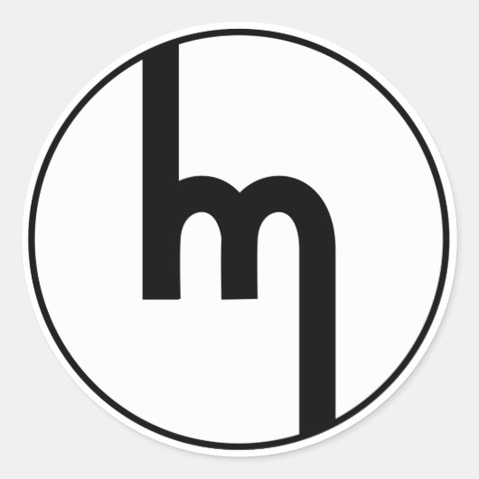 Klassischer Mazda-Emblem Runder Aufkleber (Vorderseite)