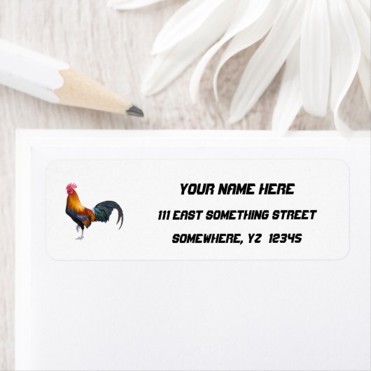 Klassischer, mehrfarbiger Vintager rustikaler Hahn (Insitu)