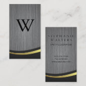 Klassischer Metallhintergrund Visitenkarte (Vorne/Hinten)