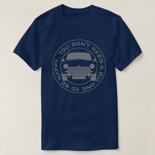 Klassischer Mini Car Original 1960er Jahre Anhänge T-Shirt (Design vorne)