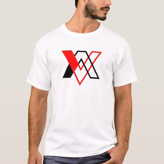 Klassischer Minimalbuchstabe VA T-Shirt (Vorderseite)