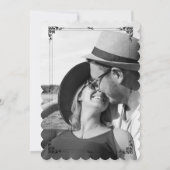Klassischer Minimalist, Ihr Foto in der Liebe Einladung (Rückseite)