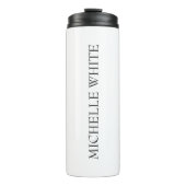 Klassischer Minimalistischer Beruflicher Name Thermosbecher (Vorderseite)