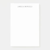 Klassischer Minimalistischer Beruflicher Schlichte Post-it Klebezettel (Vorderseite)