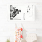 Klassischer Minimalistischer Hochzeitsempfang Banner (Insitu)