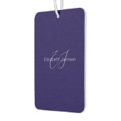 Klassischer minimalistischer Klassiker in Blau und Autolufterfrischer (Links)