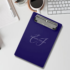 Klassischer minimalistischer Klassiker in Blau und Mini Klemmbrett