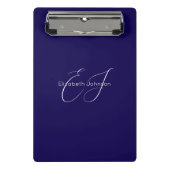 Klassischer minimalistischer Klassiker in Blau und Mini Klemmbrett (Vorderseite)