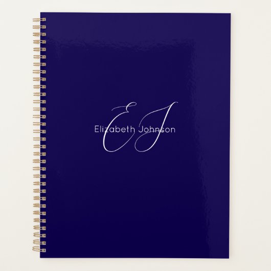 Klassischer minimalistischer Klassiker in Blau und Planer (Vorderseite)