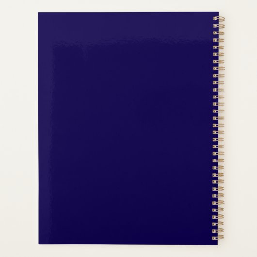 Klassischer minimalistischer Klassiker in Blau und Planer (Rückseite)