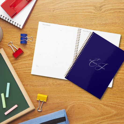 Klassischer minimalistischer Klassiker in Blau und Planer