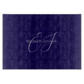 Klassischer minimalistischer Klassiker in Blau und Schneidebrett (Vorderseite)