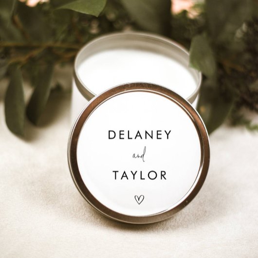 Klassischer Minimalistischer Mixed Schriftart Einf Runder Aufkleber