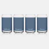 Klassischer Minimalistischer Name kann Glass sein Dosenglas (Vorderseite)