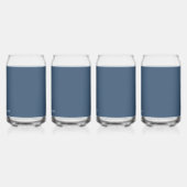 Klassischer Minimalistischer Name kann Glass sein Dosenglas (Links)