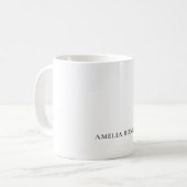 Klassischer minimalistischer professioneller Plain Kaffeetasse (Vorderseite Links)