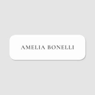 Klassischer minimalistischer professioneller Plain Namensschild