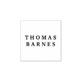 Klassischer Minimalistischer Schlichter Name Gummistempel (Prägung)