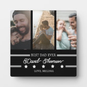 Klassischer Minimalistischer Schwarz-weißer bester Fotoplatte (Vorderseite)